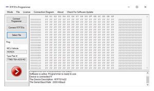 Picture of R7F701x FLASH Programmer Software