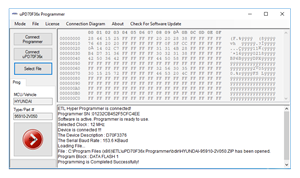 Picture of uPD70F36x FLASH Programmer Software